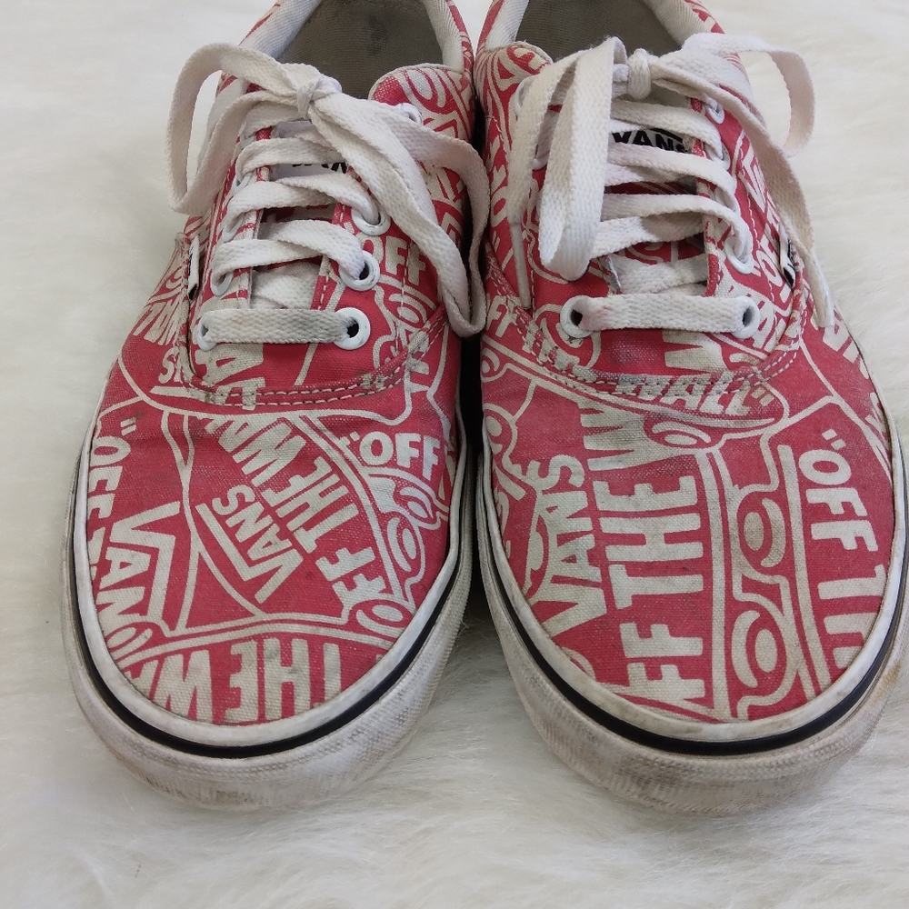 SHOES Vans Off the Wall logo print shoes, men's 9. - Picture 2 of 16